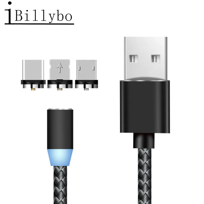 Магнитный Micro USB кабель для быстрой зарядки Samsung Galaxy S8 Note 10 A50 Xiaomi A3 Mi 9 Doogee Mix 2 BLU G9 Type