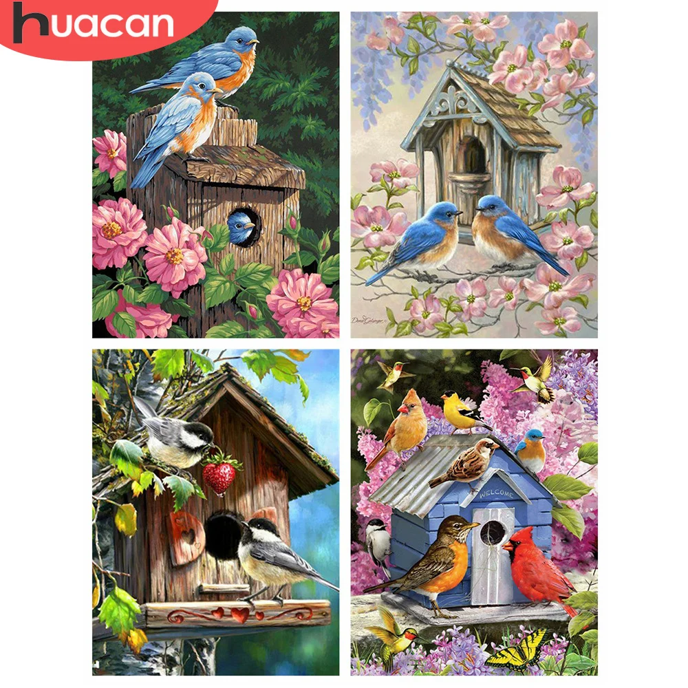 

Huacan Full Drill Square Diamond Painting 5D DIY New Arrival Diamond Embroidery Animal Home Art Decoration