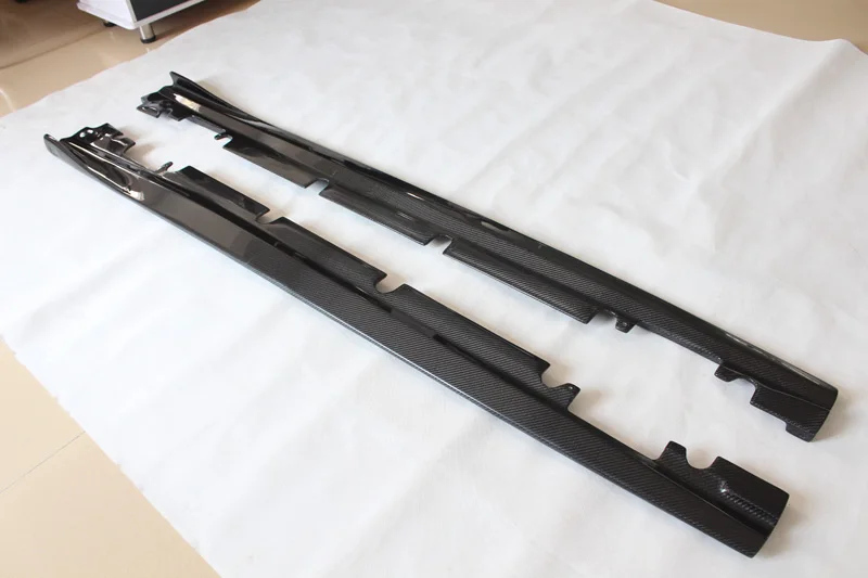 Разветвитель боковой юбки из углеродного волокна для 2013 - 2015 W176 W117 A45/CLA45/4matic Sport