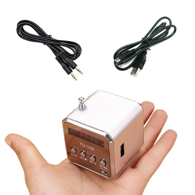 Портативный fm-радио с микро SD / USB /TF Bluetooth приемник MP3 музыкальный плеер встроенный