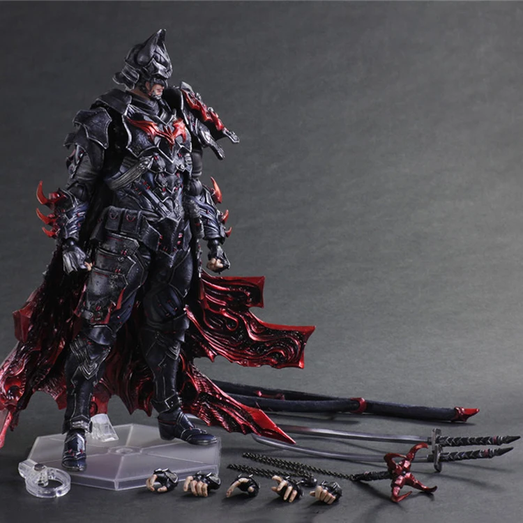 

PA 27cm Carry Two Katana Bat Samurai Anime Action Figure Ninja Sword Modle PVC Statue Collectible GK Toys Doll Figma For Kids