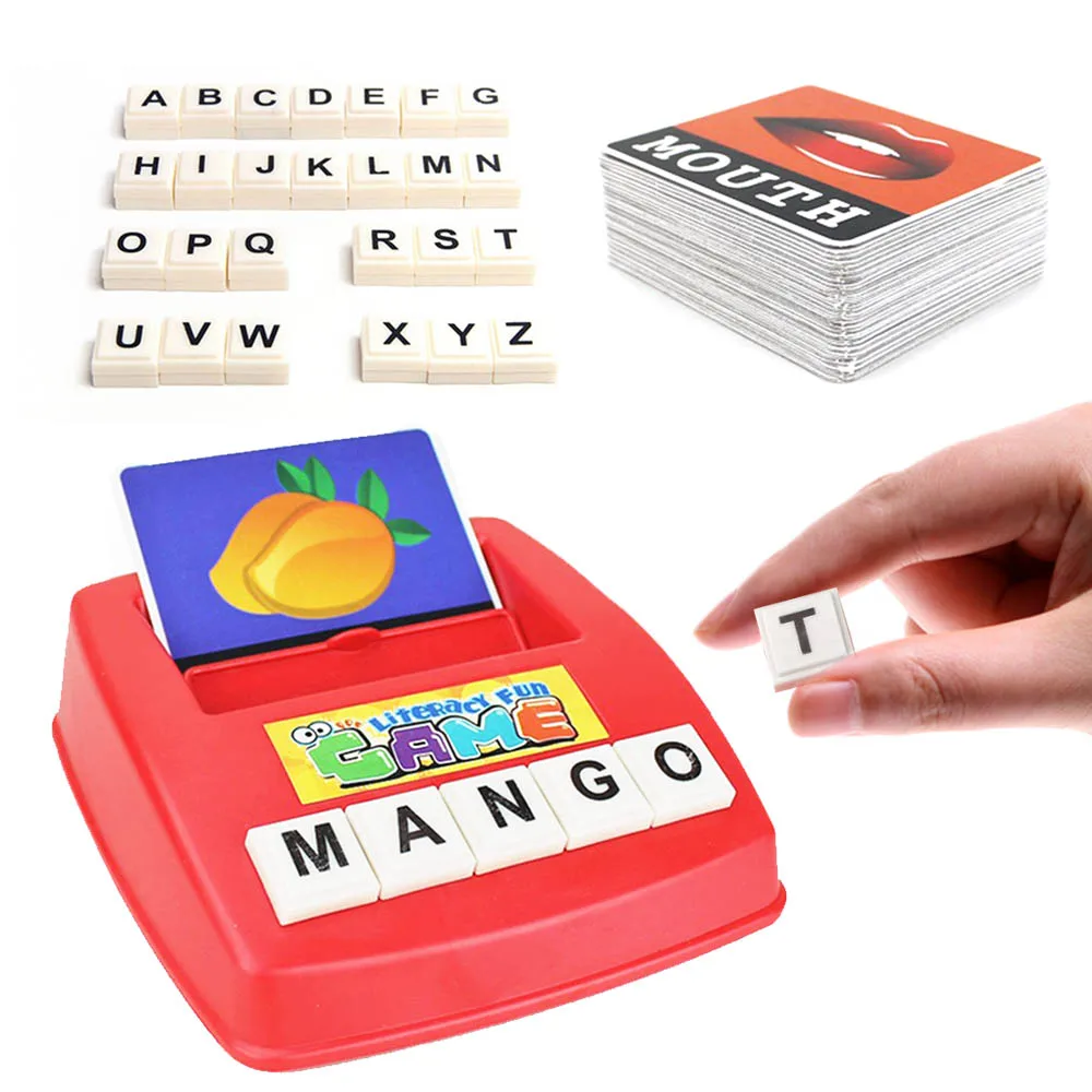 Детский алфавит игра головоломка карта Английский обучение букв игрушки лексика