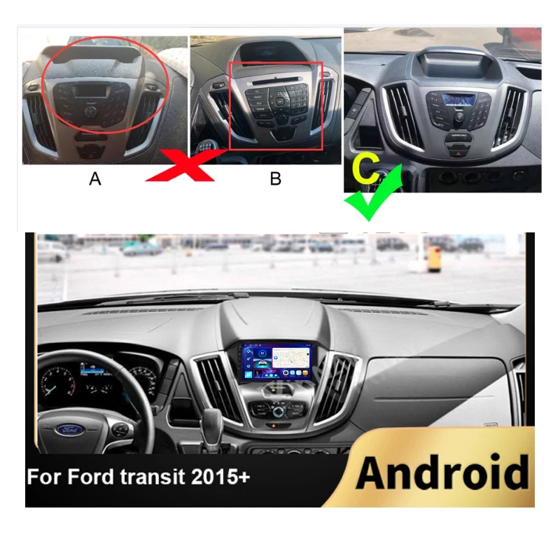 $145.85 For Ford Transit 2018 Stereo Car Radio DSP Carplay Multimedia Video Player Navigation 4G WiFi Autoradio 8G 128G No 2Din DVD 7''