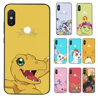 yndfcnb japanese anime digimon shell phone case for xiaomi redmi 5 5plus 6 6a 4x 7 7a 8 8a 9 note 5 5a 6 7 8 8pro 8t 9
