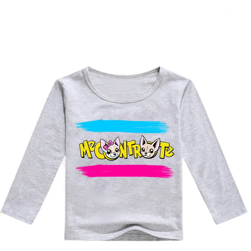 2-13Y ME CONTRO TE T-shirt Kids Fashion Cartoon Pattern Girl Long Sleeve Tops Children Teenagers Boys Clothes Novatx O-neck