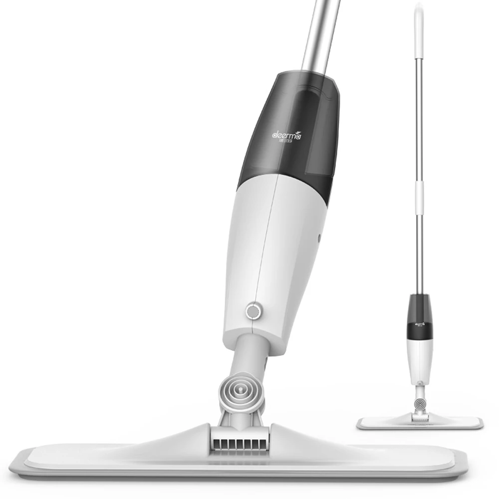 

Deerma Water Spray Mop Sweeper 1.2m Rod Carbon fiber dust cloth 360 Rotating Cleaning Cloth Head Wooden Floor Ceramic Tile Mops