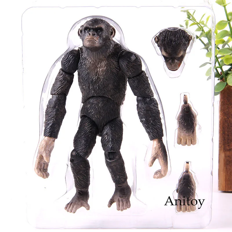 B no colorful box Фильм Rise of the Planet of the Apes фигурка Коба/Цезарь ПВХ Коллекционная модель игрушки подарок на день рождения - Цвет: B no colorful box