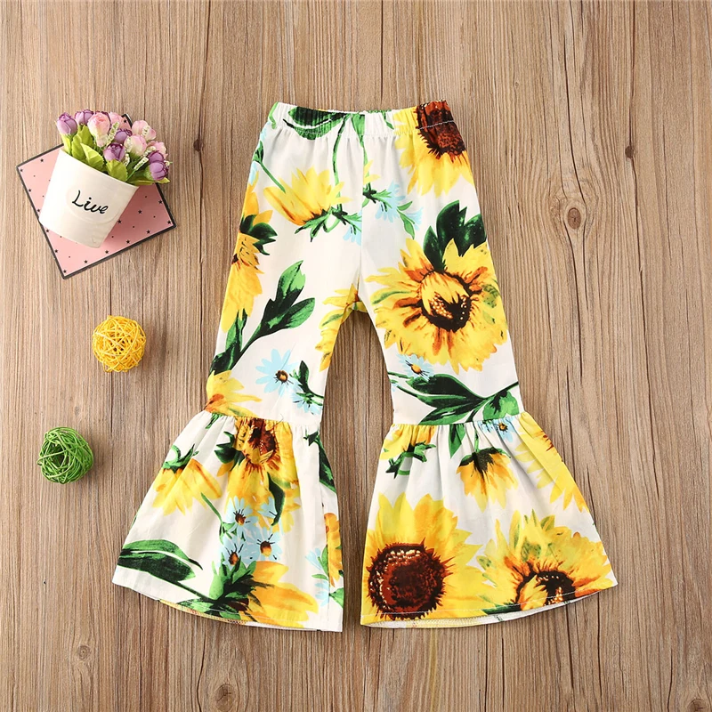 Модная одежда для маленьких девочек детские леггинсы длинные штаны брюки наряд