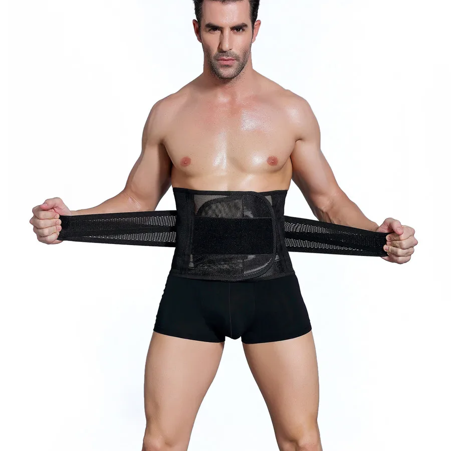 Мужской пояс для похудения корсет тела пояса тонкий моделирующий ремень
