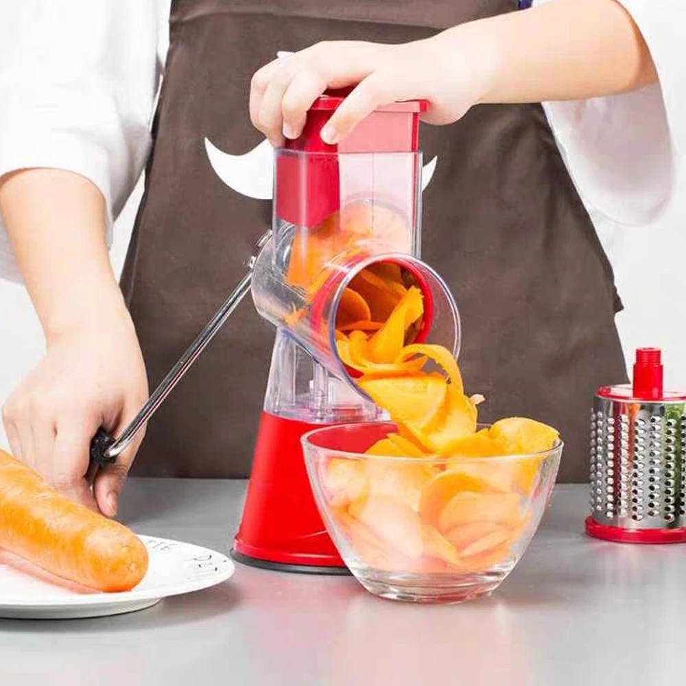 

Новейшая ручная многофункциональная круглая мандолина, слайсер для картофеля, сыра, кухонные гаджеты, многофункциональная кухонная зеркальная резка, слайсер