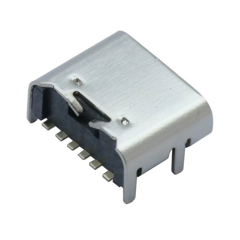 Гнездовой разъем 100 шт./лот USB Type C 6 Pin SMT 3 1 гнездовой SMD DIP для печатной платы