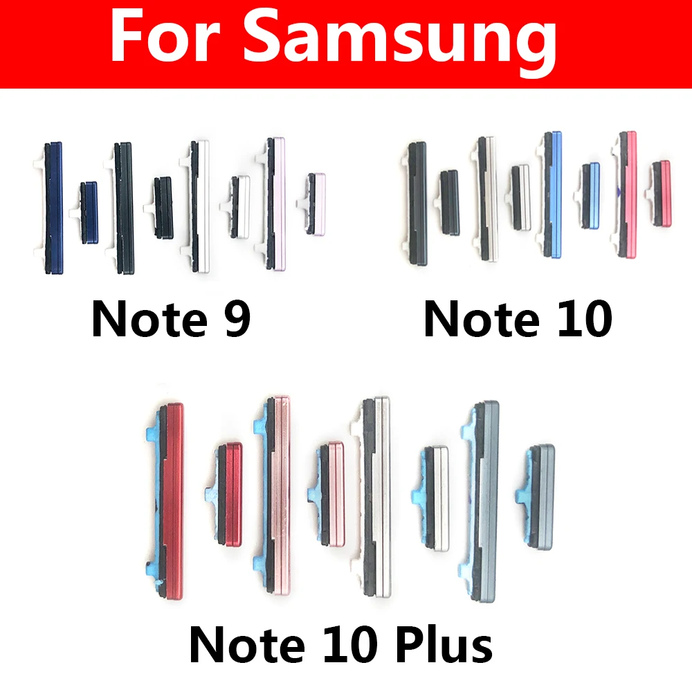 Новинка для Samsung Galaxy Note 8 9 10 Plus Кнопка питания + Боковая кнопка громкости кнопочные