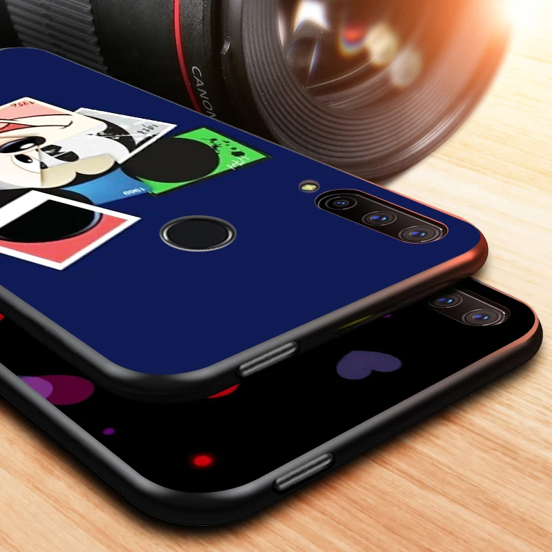 

Mickey Minnie cute for Huawei Honor 30 20 10 9S 9A 9C 9X 8X MAX 10 9 Lite 8A 7C 7A Pro Silicone Black Phone Case