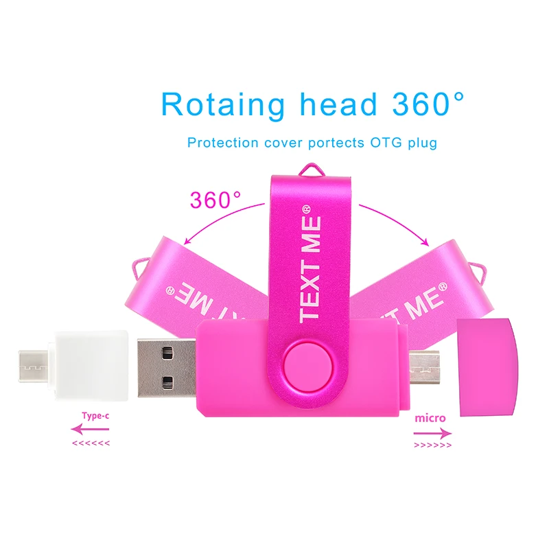 Usb флеш накопитель TEXT ME OTG usb 128 4/8/16/32/64/ГБ|USB флэш-накопители| |