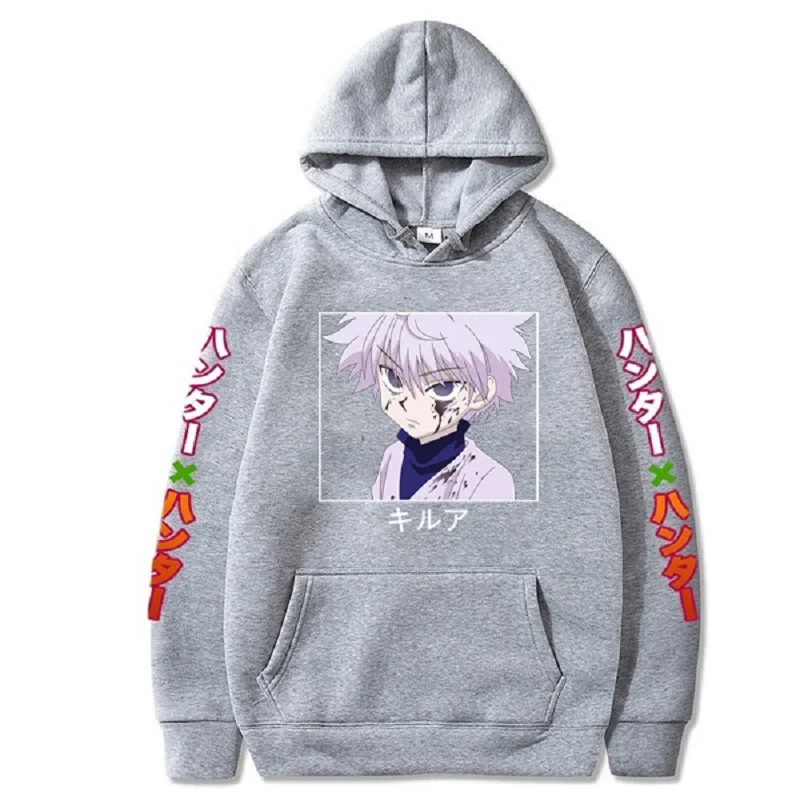 

2020 Anime Hunter X Hunter Killua Leorio Kurapika Gon Hisoka Pullover Hoodie Streetswear Tops