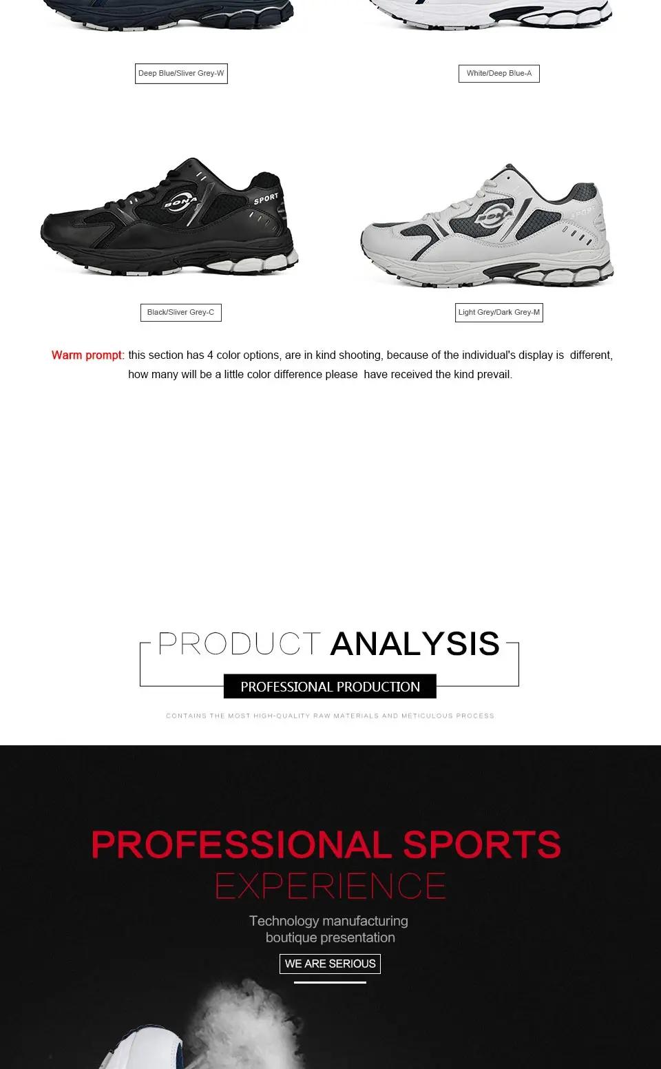 BONA Brand Sneakers Mesh Breathable Men Running Shoes Classical Fashion Outdoor Sport Shoes Male Low Tops Jogging Shoes
