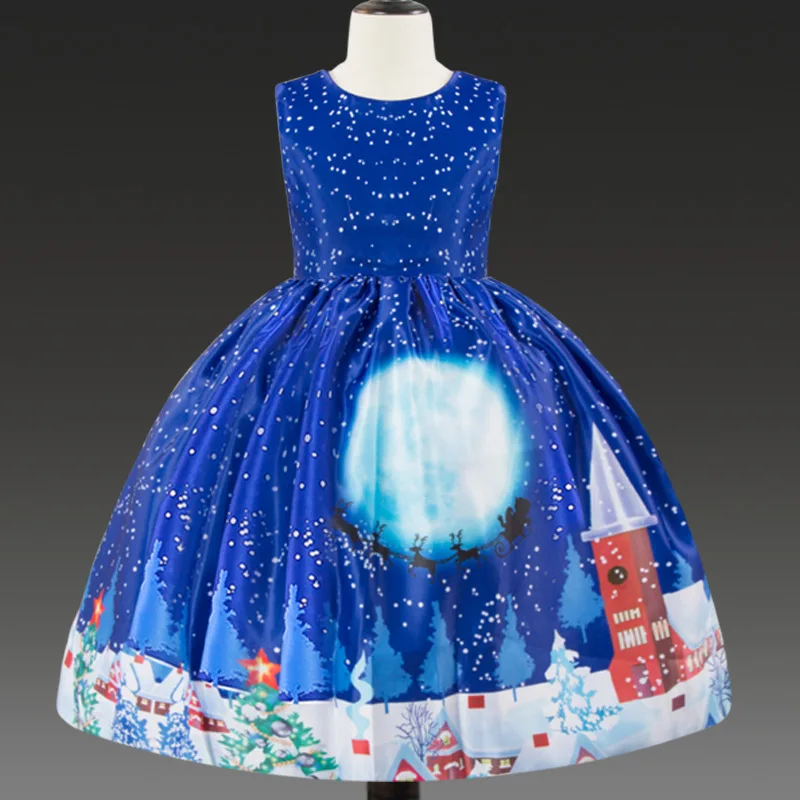 2019 Hot Sale Christmas Princess Dress for Girls Summer Tutu Wedding Birthday Dresses Costume Prom Design | Свадьбы и торжества