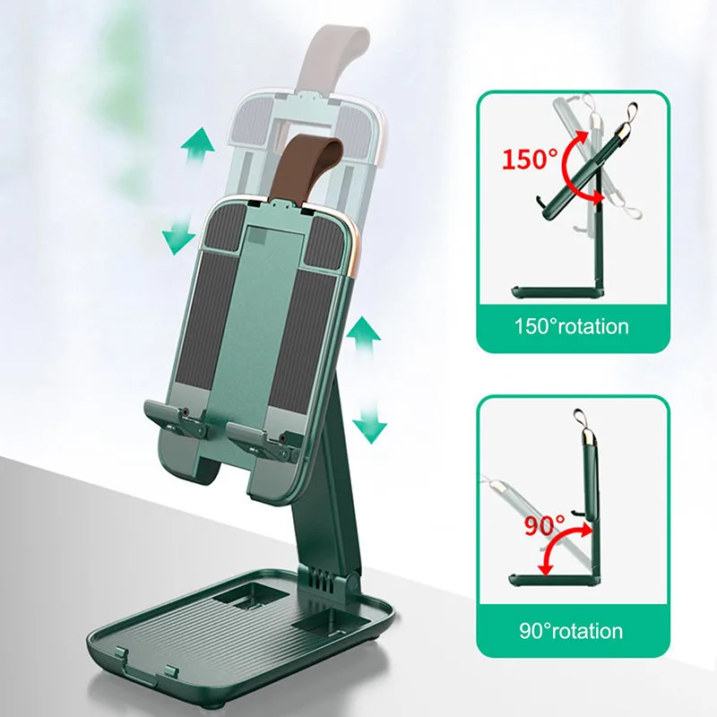 

Foldable Desk Video Mobile Phone Holder For iPhone iPad Tablet Portable Flexible Table Desktop Adjustable Angle Smartphone Stand