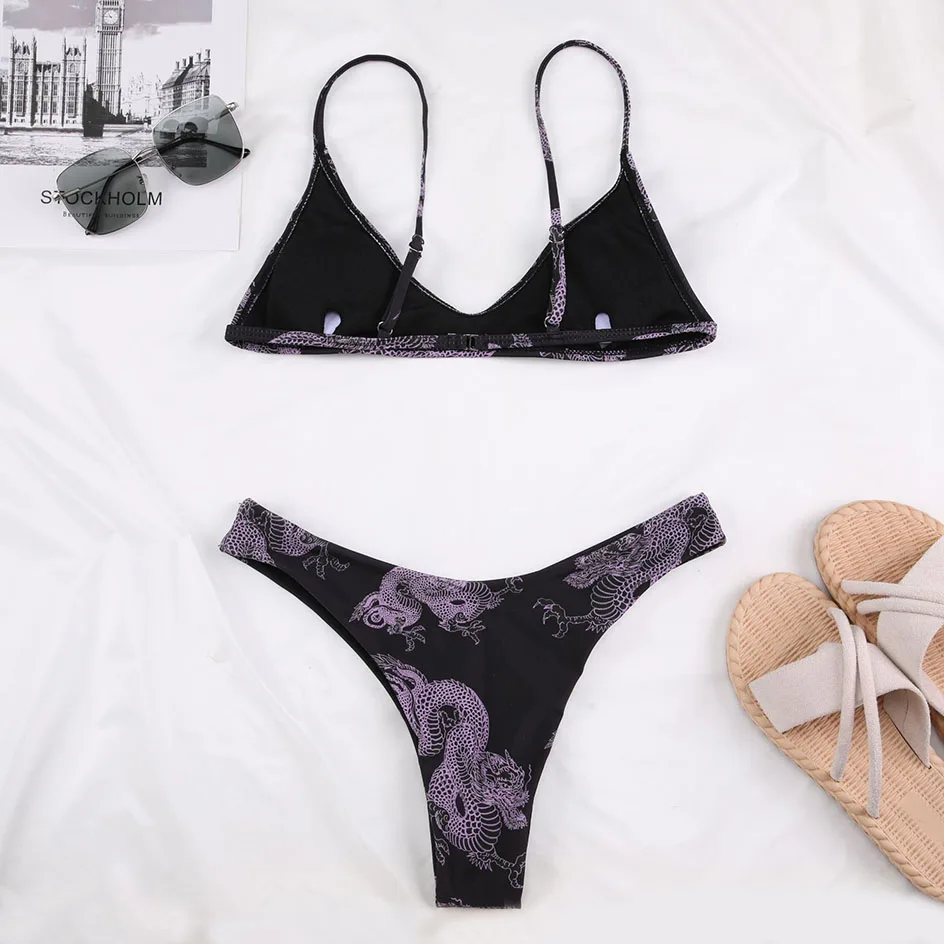 

Sexy Micro Bikinis 2021 Swimsuit Women Long Sleeve Mesh High Cut Thong Bikini Set Swimwear Female Bathing Suit 3 Piece Set Wear