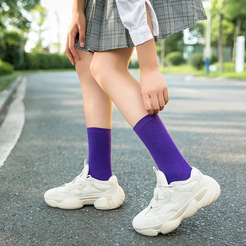 3 пара/лот женские носки модные Harajuku винтажные свободные круглый носок Корея