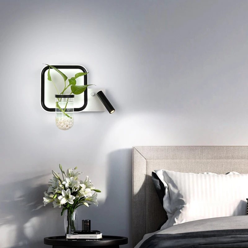 

New Modern Design Room Decor Modern Wall Lamp Grow Light Nordic Bedroom Living Room Fixture Lighting
