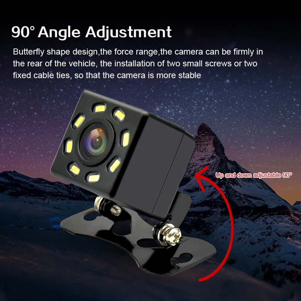 8 Led камера ночного видения заднего вида Водонепроницаемая и ударопрочная с