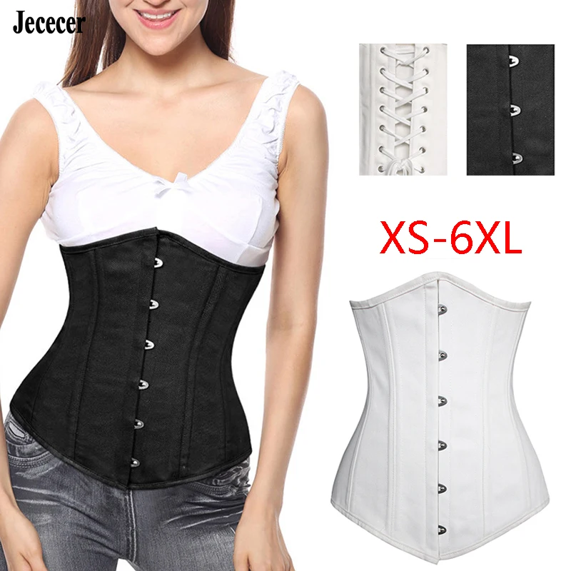 Jececer Пояс для похудения Cincher Underbust Корсет женщин Женские скоросшиватели и