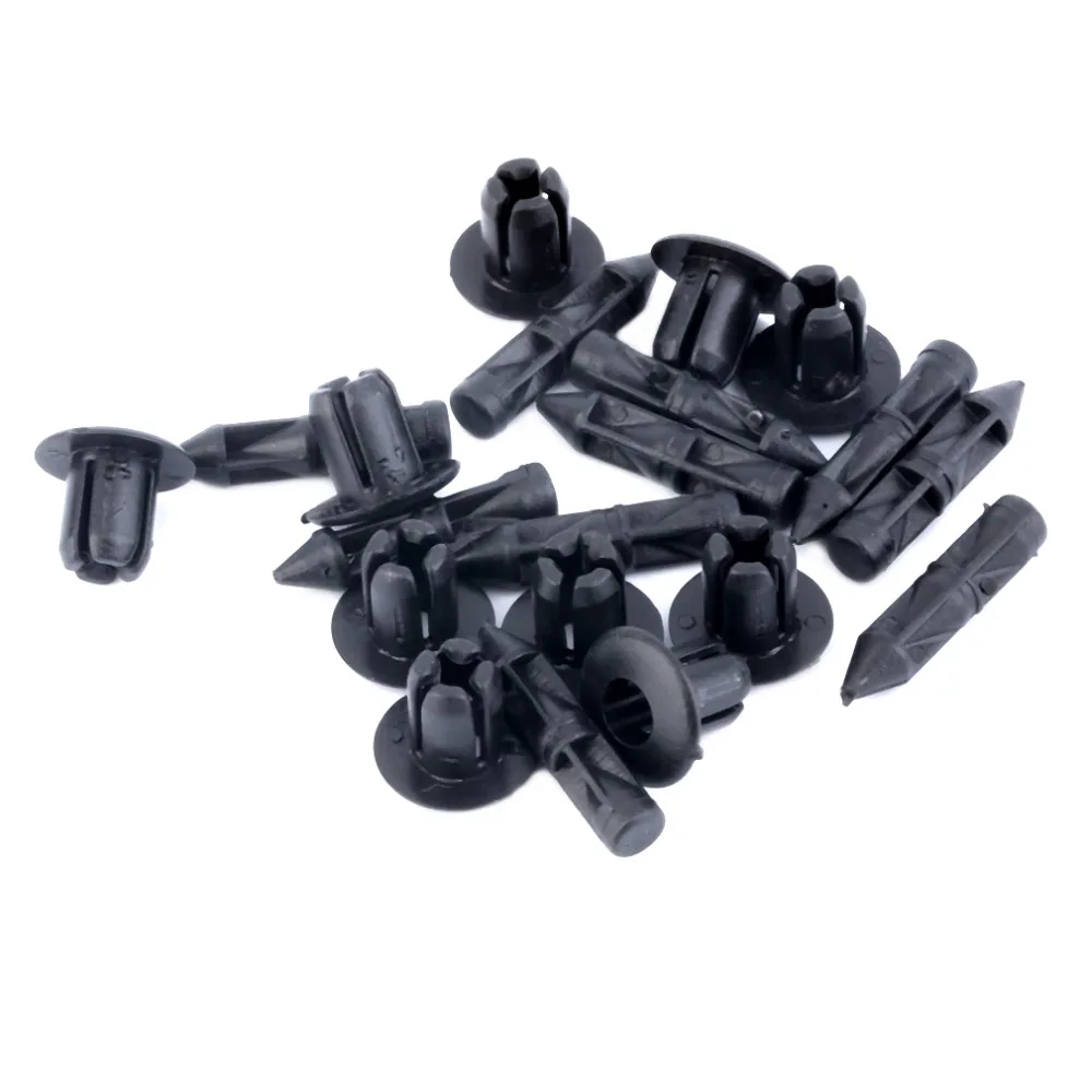 

In Stock New 10pcs for Honda For Suzuki For For Kawasaki, 6mm Screw Hole Plastic Fairing & Trim Panel Clips- 6mm Hole Hot