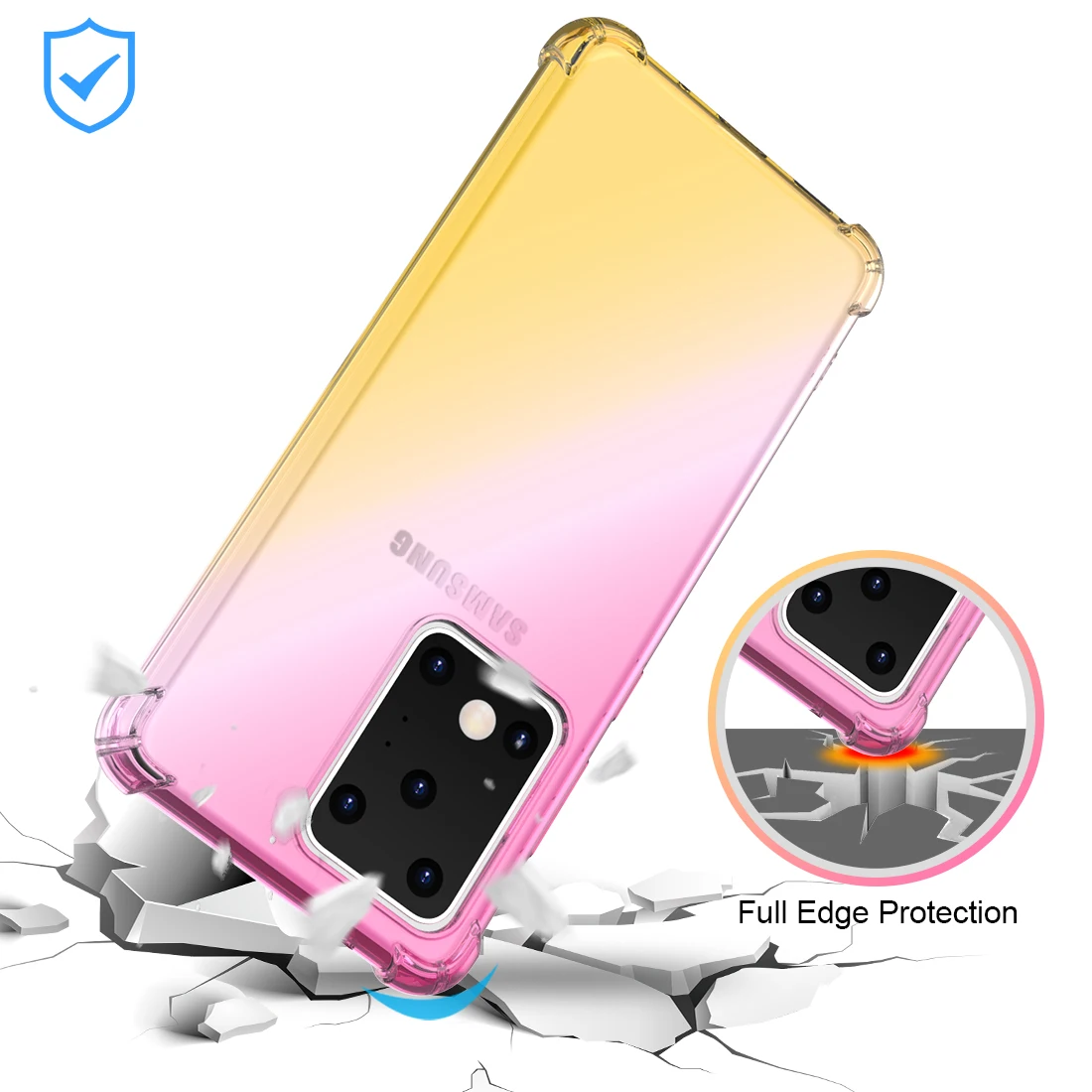 Для samsung Galaxy S20 ультра 6 9 дюймов чехол из мягкого ТПУ утолщенный устойчивый к