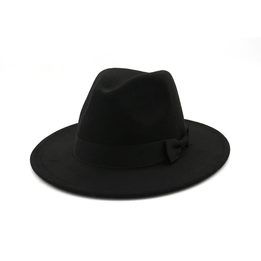 

Осенняя мода для мужчин и женщин, имитация шерстяных зимних женских фетровых шапок, топ, джаз, шляпа, фетровые шапочки, Sombrero HF97