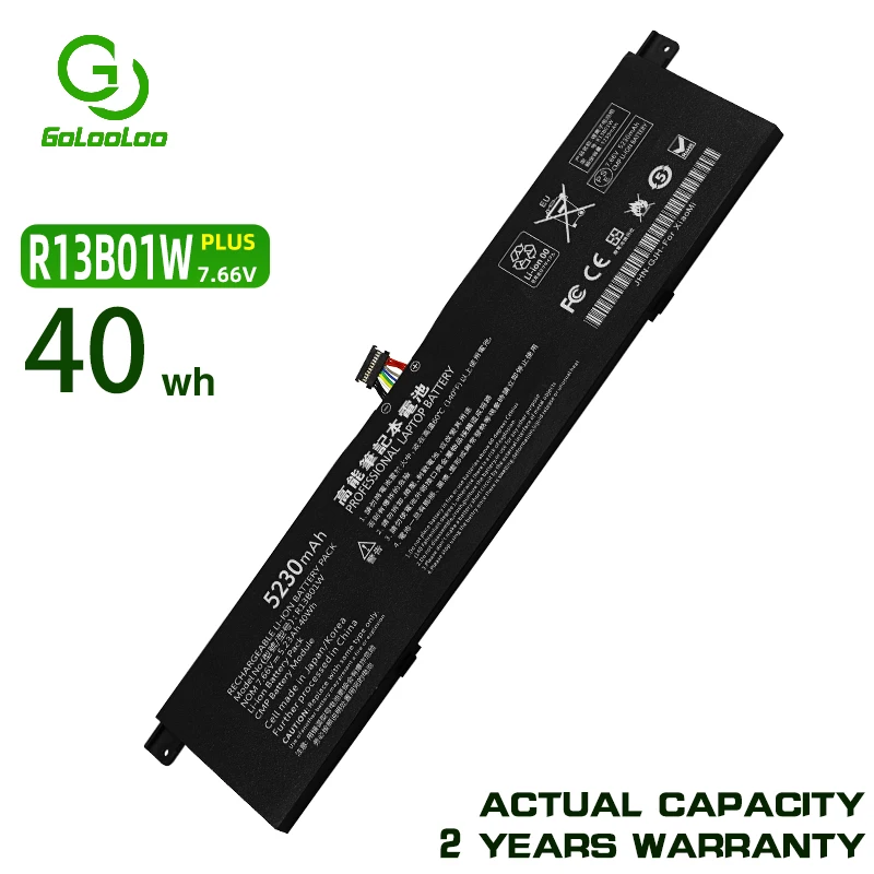 Gololoo Аккумулятор для ноутбука Xiaomi Mi Air 13 3 &quotсерии R13B01W R13B02W 40Wh 7 66 V|Аккумуляторы