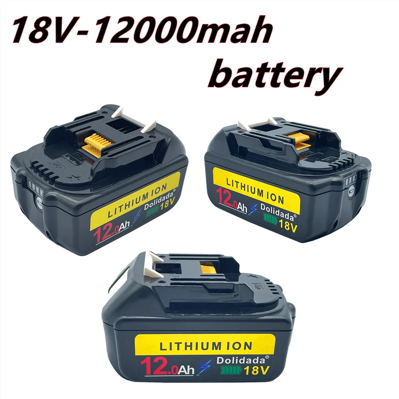 

new bl1860 rechargeable battery 18V 12000mah Makita Li ion 18V battery bl1840 bl1850 bl1830 bl1860b LXT 400 + charger
