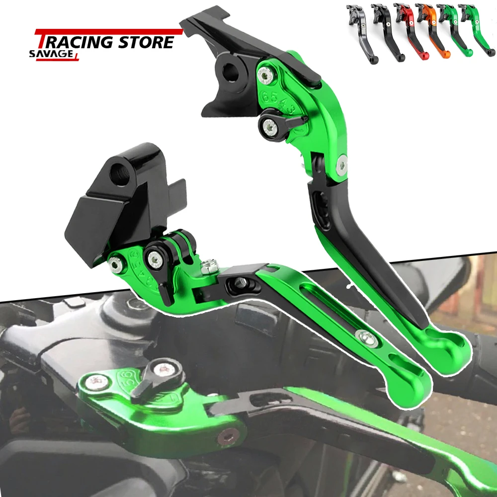 

Brake Clutch Levers FOR KAWASAKI NINJA 650R 500 ZZR 250 400 600 Z750 ER6N/6F ZX6R/9R Motorcycle Folding Extendable Handle Bar