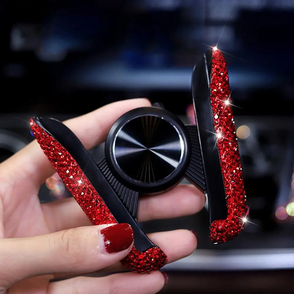 

Universal Car Phone Holder Rhinestone Air Vent Mount Clip Phone Holder