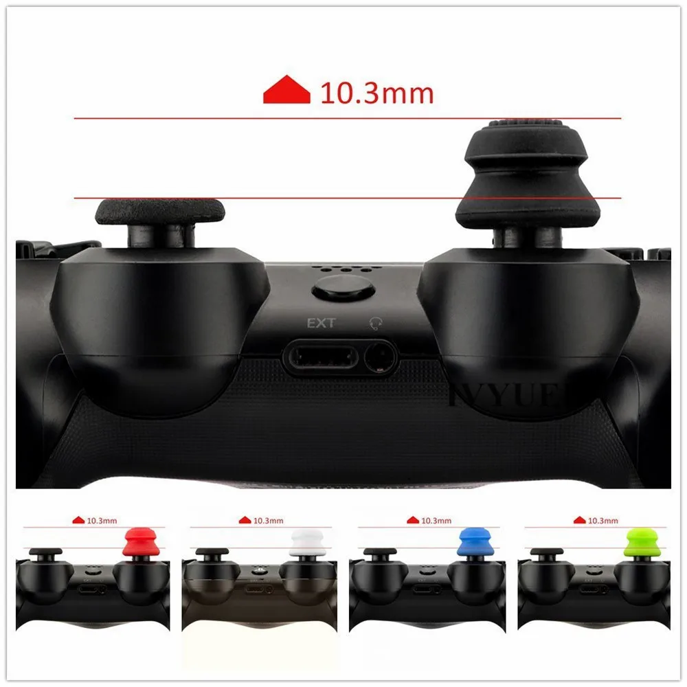 Силиконовые удлиненные аналоговые Захваты IVYUEEN для джойстика PS4 Pro Slim чехол