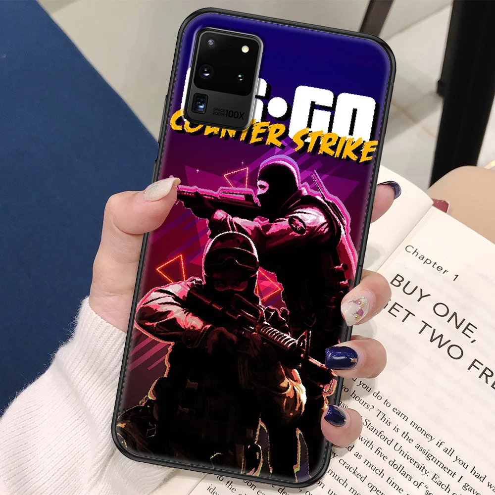 Чехол для телефона Counter Strike CSGO cs go Samsung Galaxy Note 4 8 9 10 20 S8 S9 S10 S10E S20 Plus UITRA Ultra black fashion |