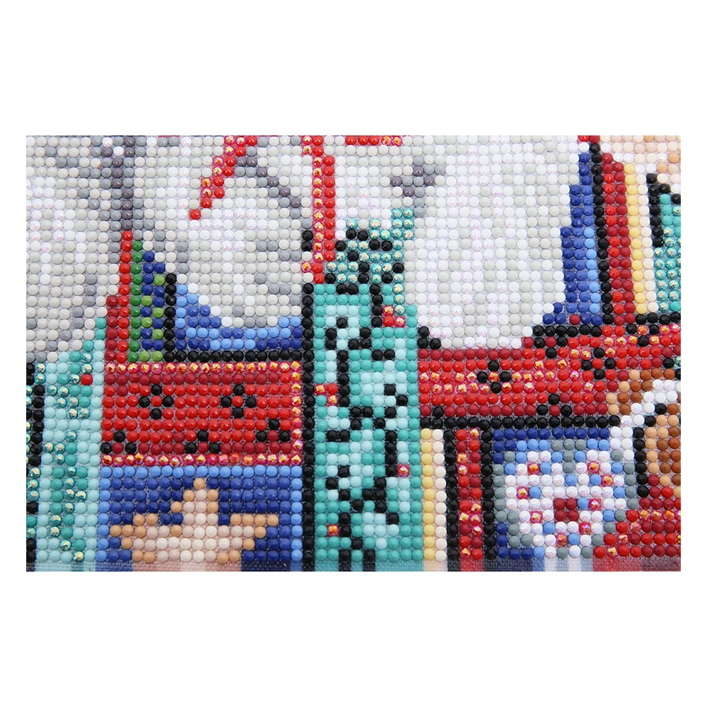 

YIBRIGHT Full Drill Round Diamond Painting Christmas Cat Rhinestone Picture Diamond Embroidery Animal Mosaic Home Decor 25x35 cm