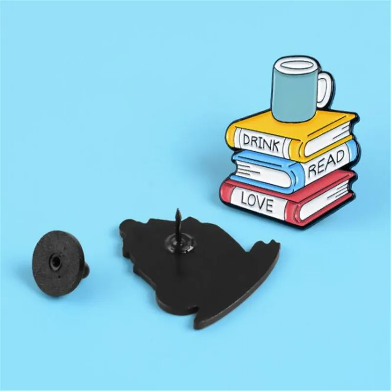 2 шт. креативный металлический значок в виде книги кота пишущая машинка ретро