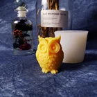 Силиконовая форма сделай сам в форме совы, силиконовые формы, принадлежности для ароматерапии, изготовления свечей, 3D формы для свечей ручной работы, форма для мыла, смола