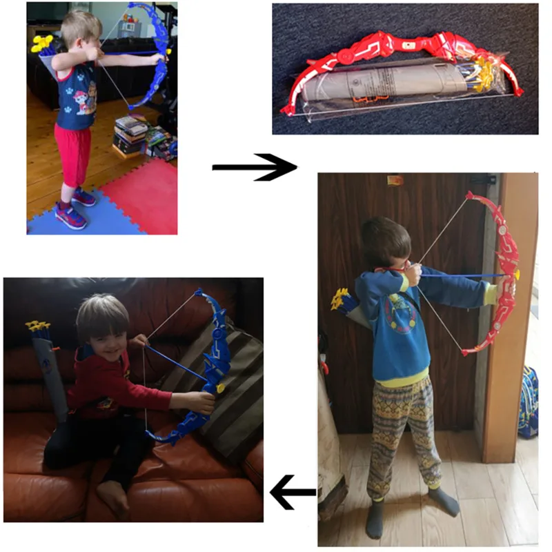 Children Boy Shooting Simulation Bow Arrow Set Toy Foldable Parent-child Interaction Outdoor Play Tool Birthday Gift | Игрушки и хобби
