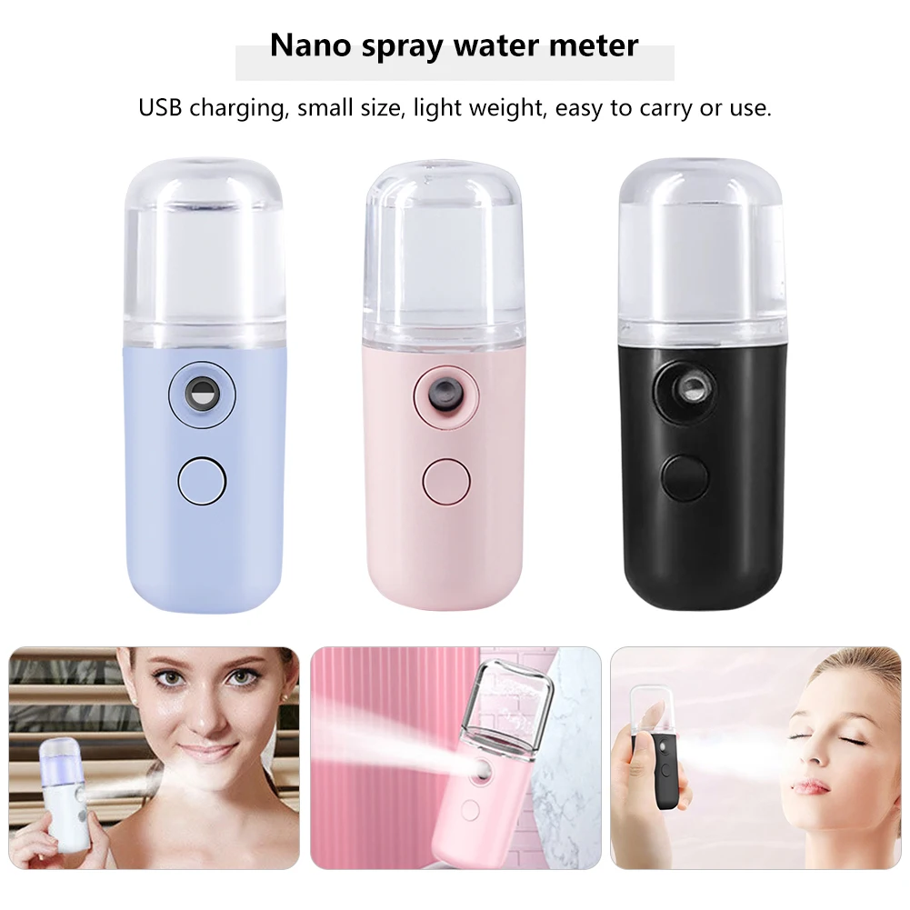 

Ultrasonic Essential Oil Steamed Face Moisturizing Diffuser Water Nano Sprayer Clean Exfoliating Instrument Spot Cleaner