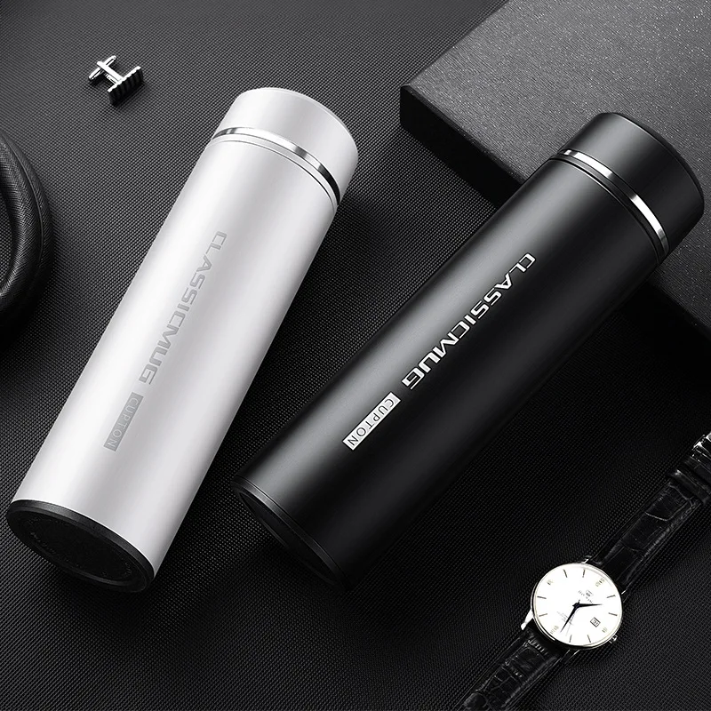 

500ML Thermos Flask 304 Stainless Steel Vacuum Flask Studded Tumbler Water Cup Car Portable Cup Thermos Water Bottle