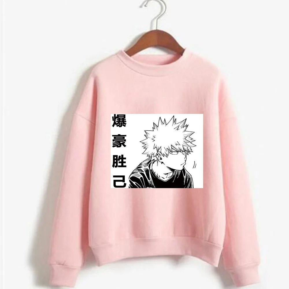 

Толстовка с капюшоном My Hero Academia в стиле аниме, с длинными рукавами, свободные пуловеры, топы, Повседневная Толстовка