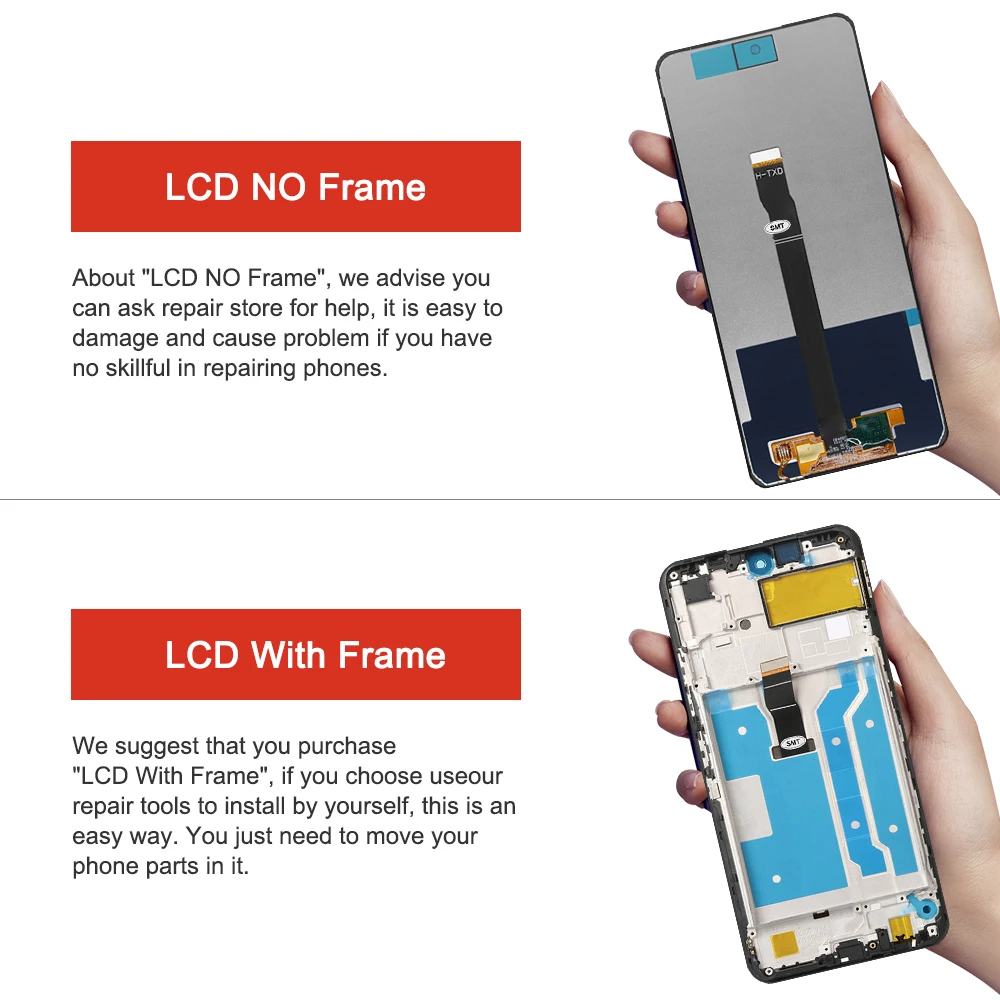 6.67'' Original Huawei P Smart 2021 Display with Frame Touch Screen Digitizer Assembly For Y7A PPA-LX3 LX1 LX2 X10lite | Мобильные