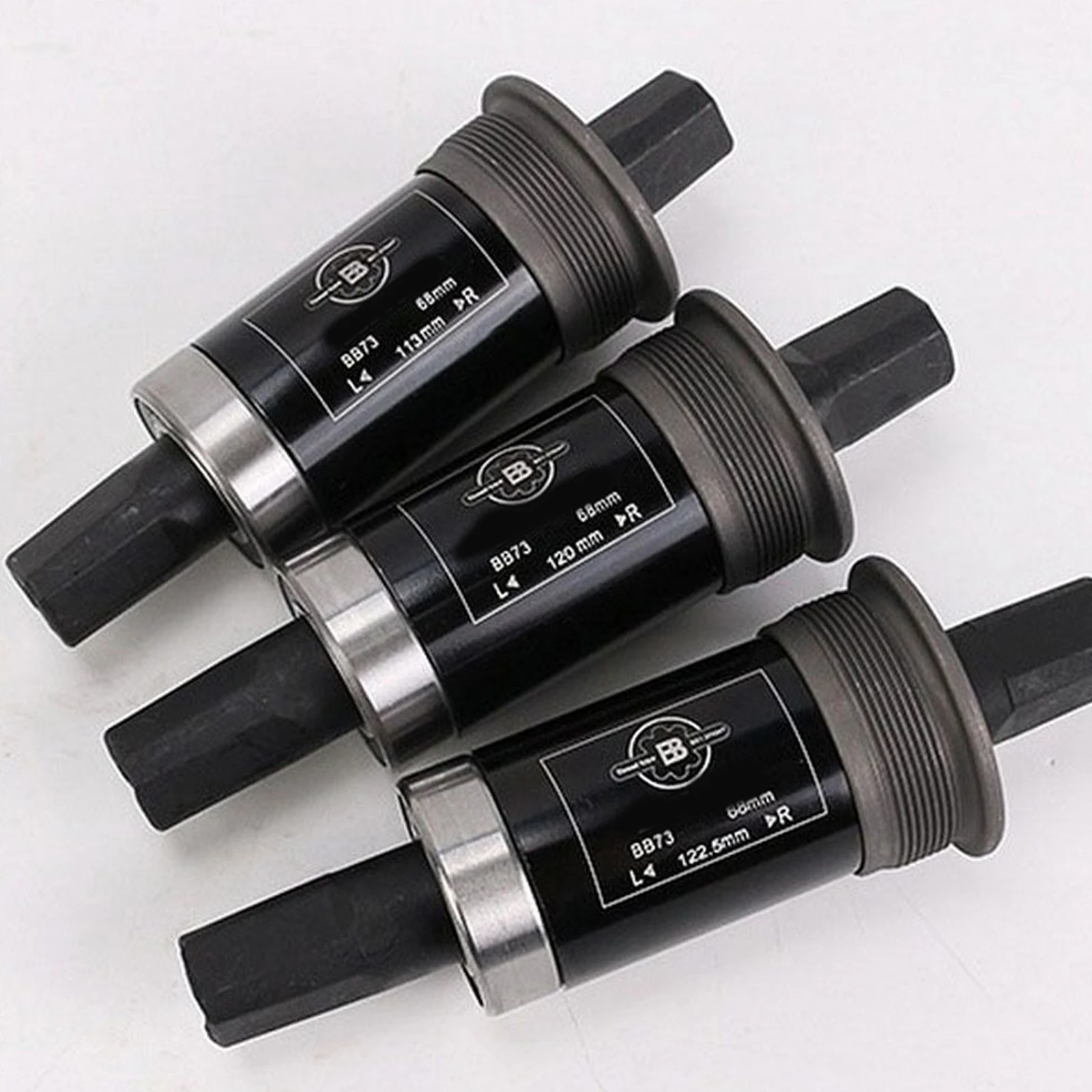 Горный велосипедный кареточный вал BB MTB Bike с квадратным отверстием для шатунов 113/120/122.5/124/126/110.5/116/118 мм Водонепроницаемые винты.