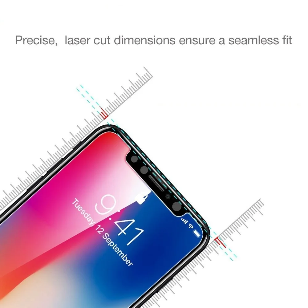 50 штук 2.5D Закаленное стекло для Apple iPhone 11 Pro XS Max XR X 8 Plus 7 6 6S SE 5 5S Защитная Пленка Покрывает не полностью