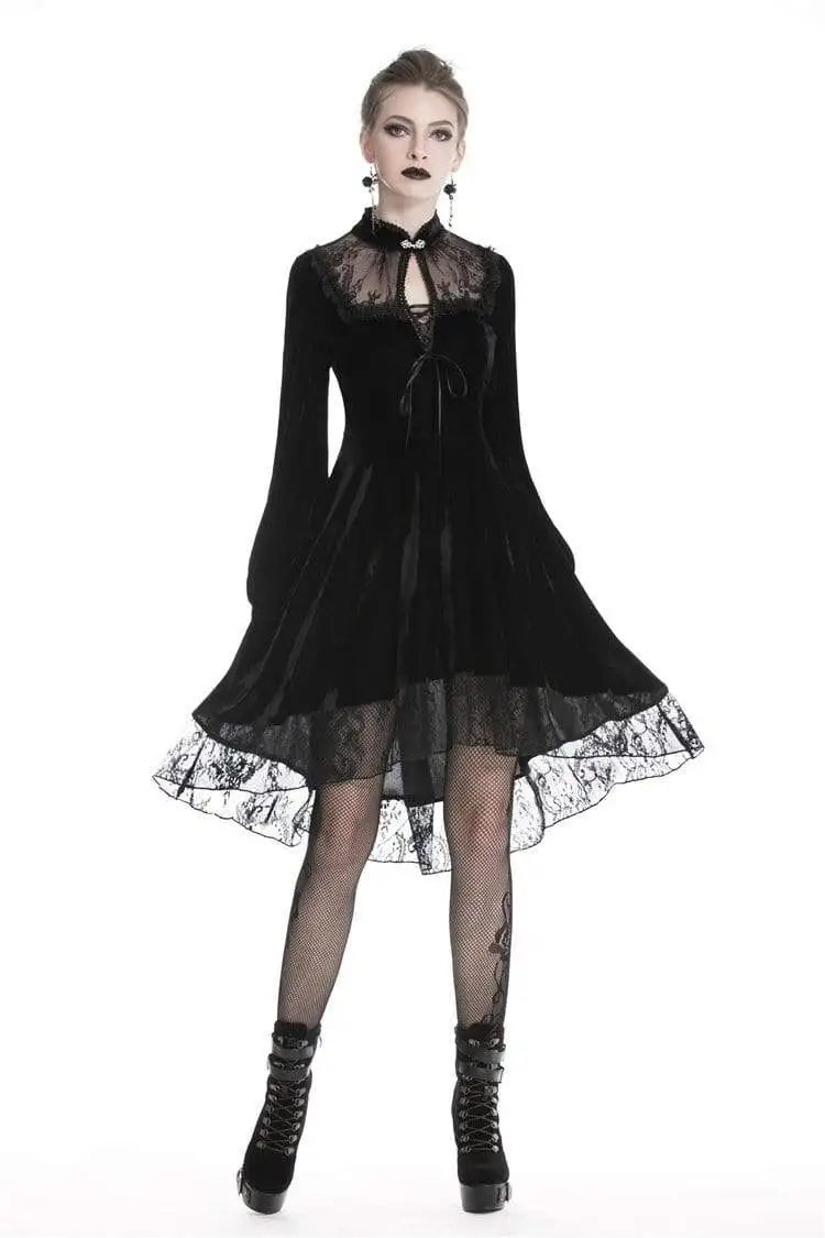 Darkinlove женские готические Цветочные кружевные накладные бархатные сексуальные