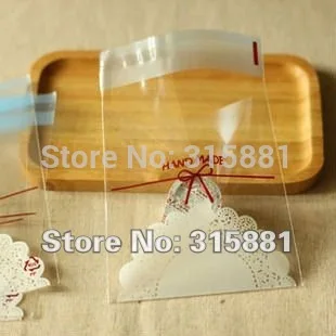 Self adhesive seal bag white lace self packing bags 10x14cm Usable Size10x11cm 300pcs /lot | Дом и сад