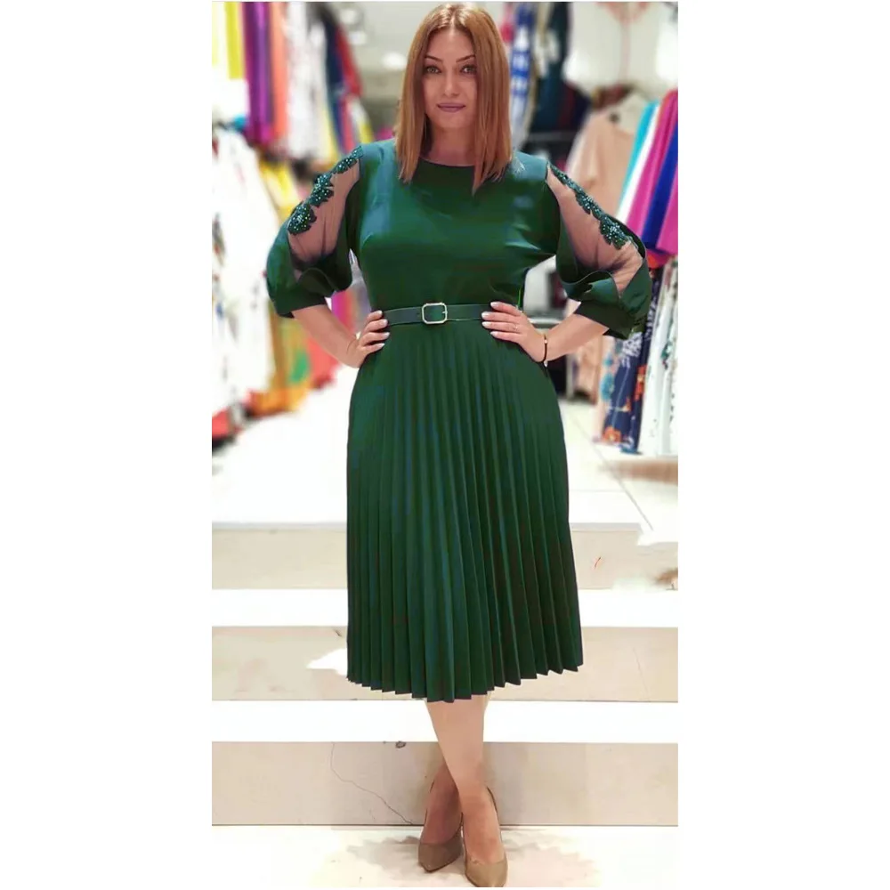 Новое поступление осени 2021 Африканское женское платье с коротким рукавом из