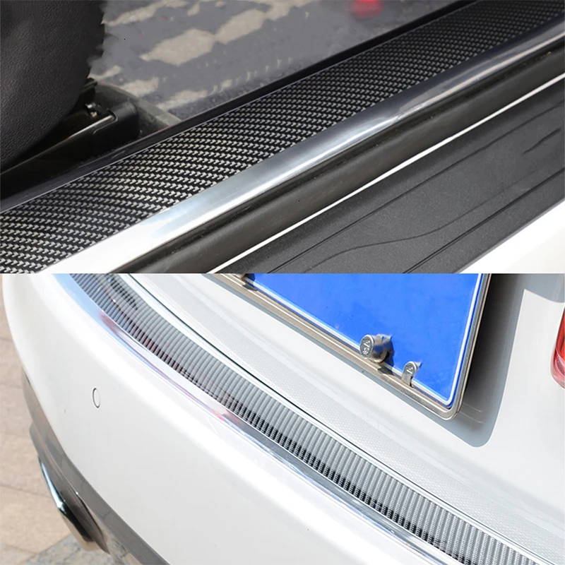 Полоса для бампера автомобиля 2 5 м резиновая защита порога из углеродного